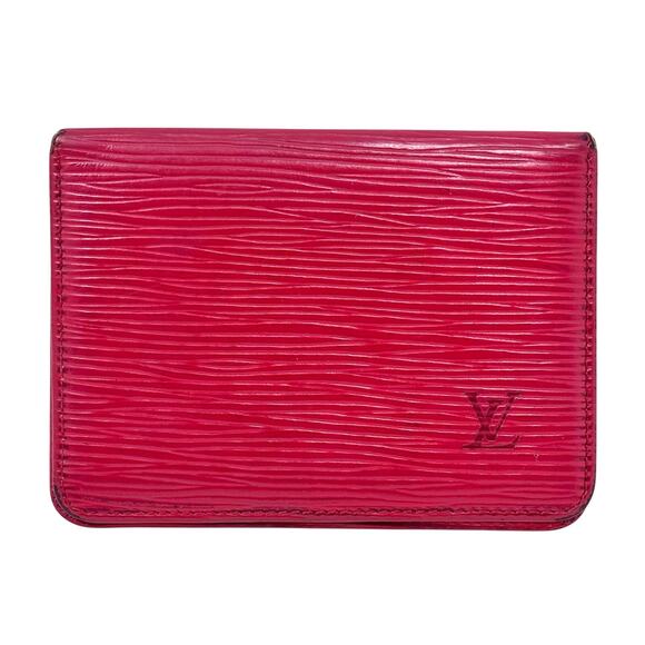 Louis Vuitton Red Commuter Pass Wallet - Picture 1 of 14